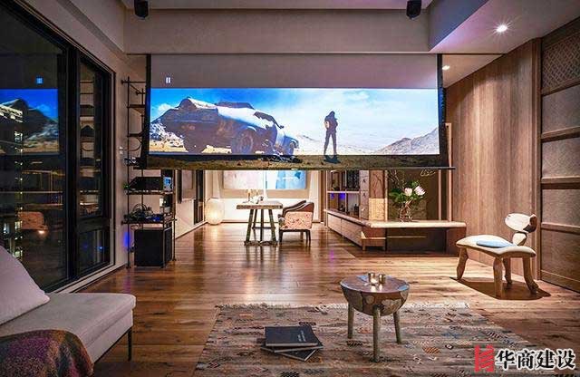 這樣的裝修設計加上160寸投影，沒有人會不喜歡