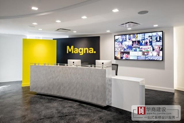 公司前台裝修該怎麽設計，廣州辦公室前台裝飾